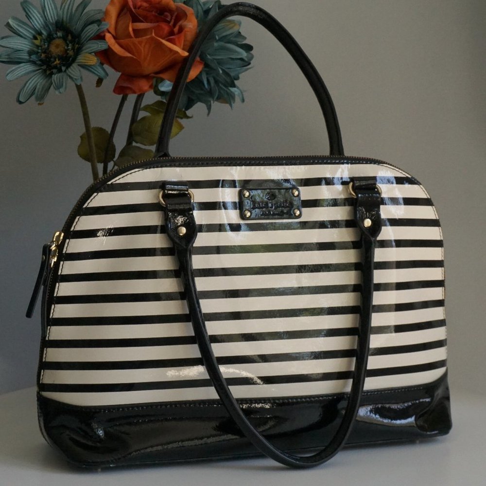 Kate Spade Rachelle Wellesley Black and White tote